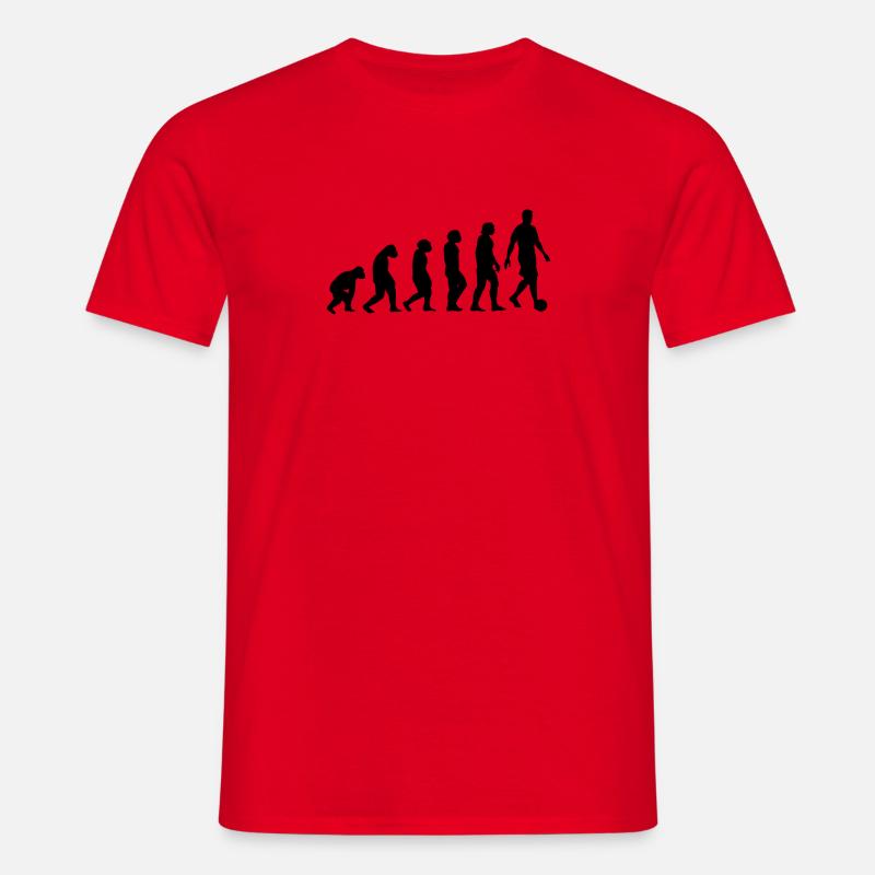 Soccer Evolution - Männer T-Shirt - Rot