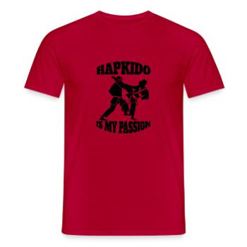 Hapkido Judo Aikido Kampfkunst Karate Kampfsport - Männer T-Shirt - Rot - Vorne - AI Model Male 178 dark (178cm)