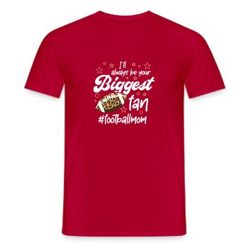 American Football Mama Fan Support Footballmom - Männer T-Shirt - Rot - Vorne - AI Model Male 178 dark (178cm)