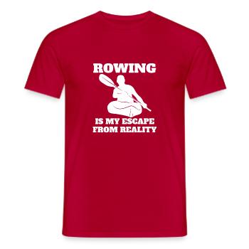 Aviron Dire Aviron Club Aviron drôle Aviron - T-shirt homme - rouge - Devant - AI Model Male 178 dark (178cm)
