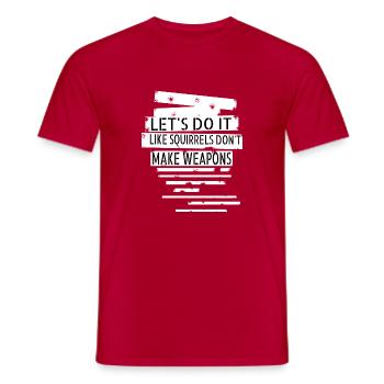 present idea peace movement child gift love funky - Männer T-Shirt - Rot - Vorne - AI Model Male 178 dark (178cm)