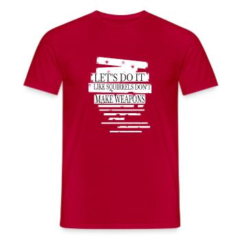 Joyeux 60s Blagues Hippie Family Bird Présent - T-shirt homme - rouge - Devant - AI Model Male 178 dark (178cm)