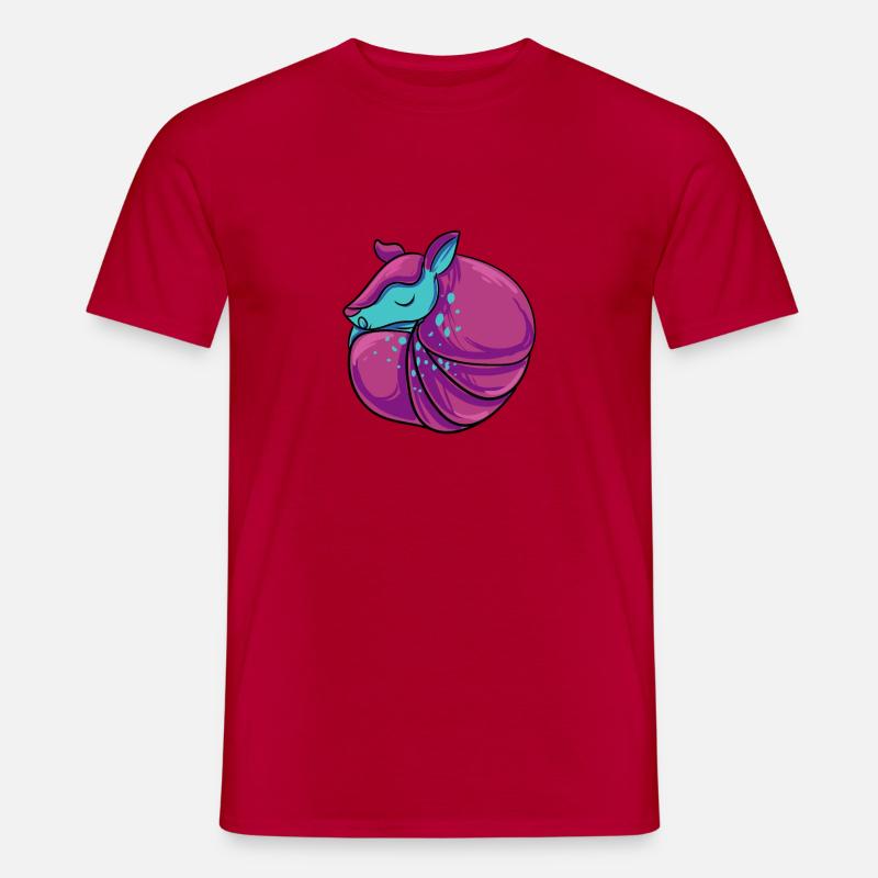 Gürteltier Geschenk - Männer T-Shirt - Rot