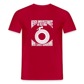 Hobbygärtner Garten Geschenk Gärtner Obstgarten - Männer T-Shirt - Rot - Vorne - AI Model Male 178 dark (178cm)