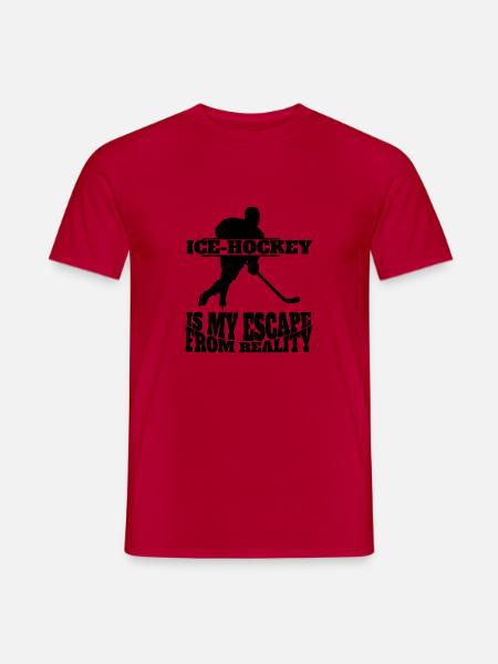 Eishockeyspieler Hockeyfan Eishockeyteam Eishockey - Männer T-Shirt - Rot