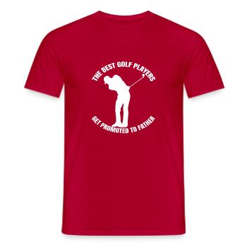 Golfers Golf Course Golf Golf Club - Men's T-Shirt - red - Front - AI Model Male 178 dark (178cm)