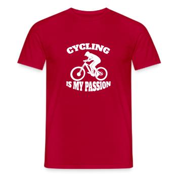 Cyclists Cyclists Cycling Cycling - Men's T-Shirt - red - Front - AI Model Male 178 dark (178cm)