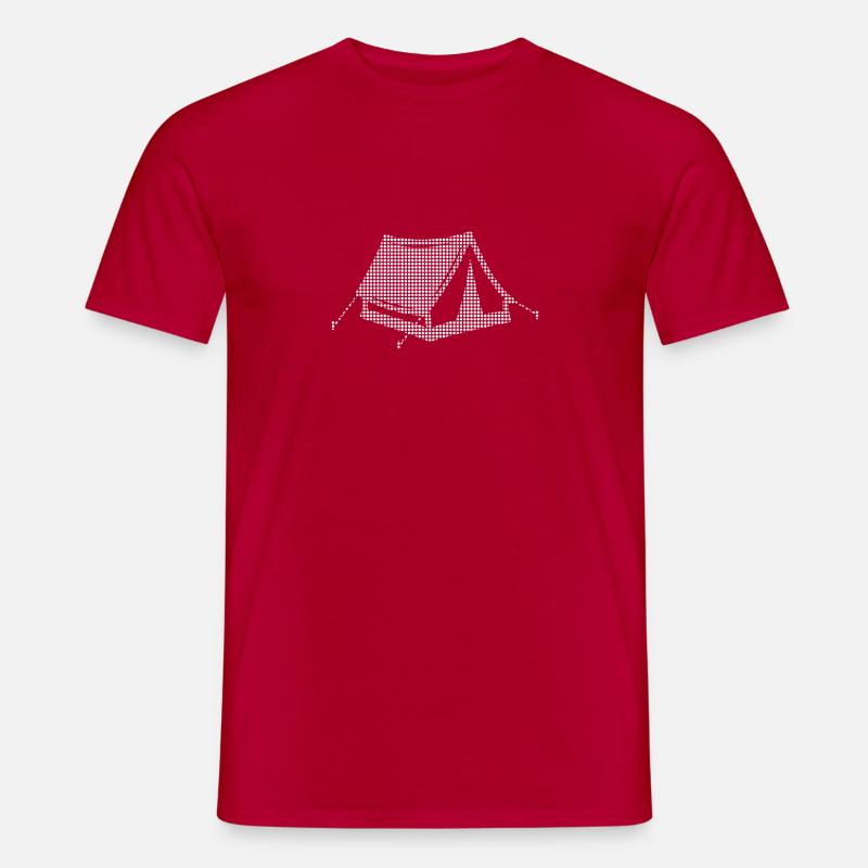 Camping - Männer T-Shirt - Rot