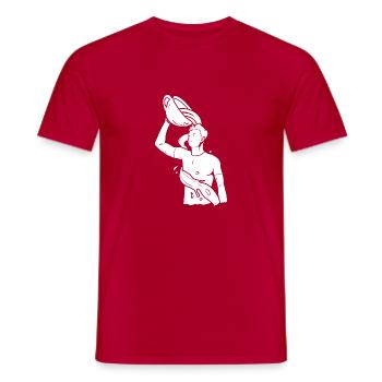 Café Café Guy - T-shirt homme - rouge - Devant - AI Model Male 178 dark (178cm)