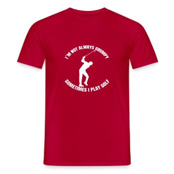 Golfspieler Golfplatz Golfsport Golf Golfverein - Männer T-Shirt - Rot - Vorne - AI Model Male 178 dark (178cm)
