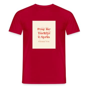 Prayer - Men's T-Shirt - red - Front - AI Model Male 178 dark (178cm)
