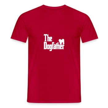 Le Dogfather Maltipoo - T-shirt homme - rouge - Devant - AI Model Male 178 dark (178cm)
