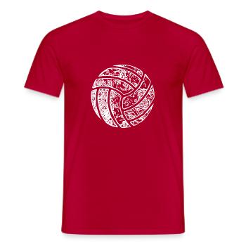 Volleyball Cadeau Volleyball Joueur Volleyball de plage - T-shirt homme - rouge - Devant - AI Model Male 178 dark (178cm)