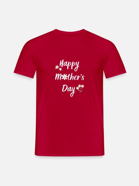 Happy Mathers Day ! - Men's T-Shirt - red