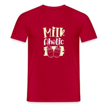 Baby Milk Holic - Männer T-Shirt - Rot - Vorne - AI Model Male 178 dark (178cm)