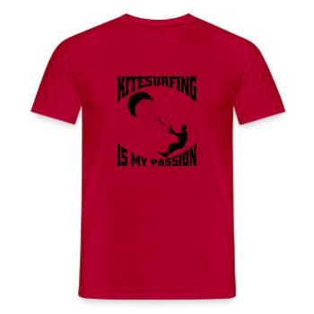 Kitesurfer Windsurfing Kitesurfing Windsurfer - Männer T-Shirt - Rot - Vorne - AI Model Male 178 dark (178cm)