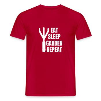 Garden Gift Hobby Gardener Orchard Gardener - Men's T-Shirt - red - Front - AI Model Male 178 dark (178cm)