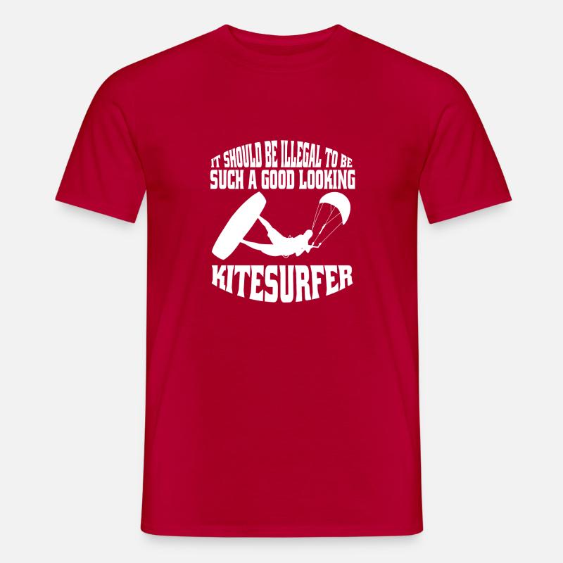 Kitesurfer Windsurfing Kitesurfing Windsurfer - Männer T-Shirt - Rot