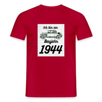 Oldtimer 1944 - Männer T-Shirt - Rot - Vorne - AI Model Male 178 dark (178cm)