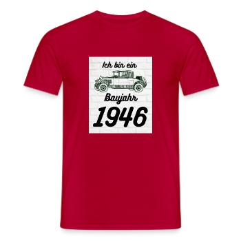 Oldtimer 1946 - Männer T-Shirt - Rot - Vorne - AI Model Male 178 dark (178cm)