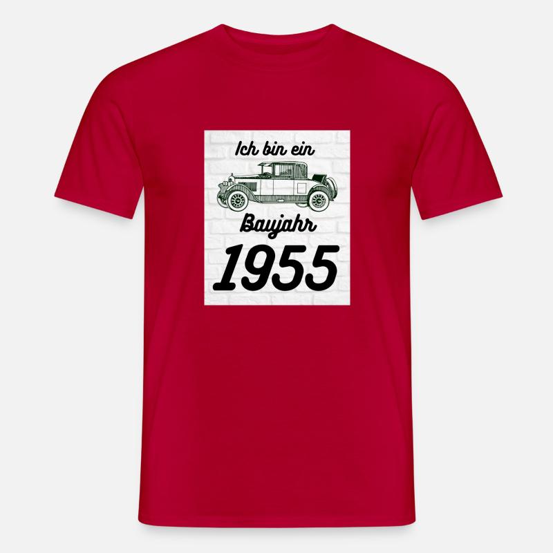 Oldtimer 1955 - Männer T-Shirt - Rot