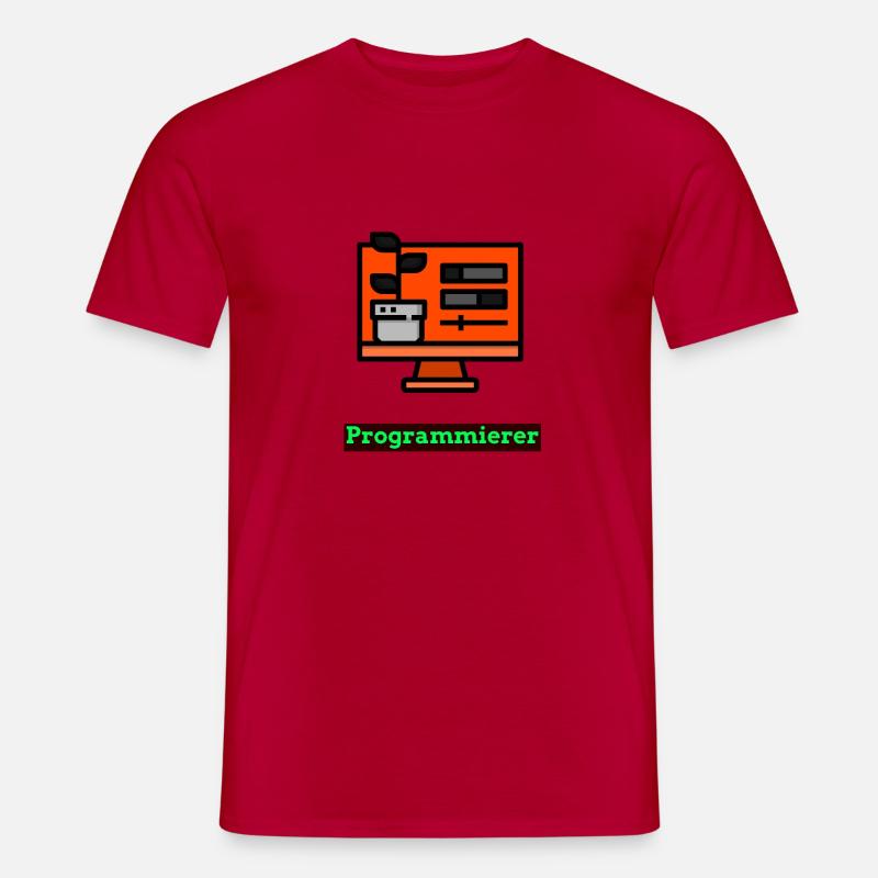 Programmierer T-Shirt Herren - Männer T-Shirt - Rot