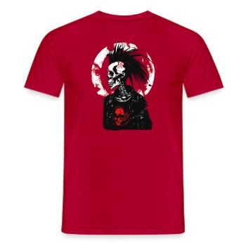 Horreur Punk Zombie - T-shirt homme - rouge - Devant - AI Model Male 178 dark (178cm)