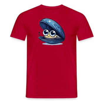 Baby Mussel - Men's T-Shirt - red - Front - AI Model Male 178 dark (178cm)
