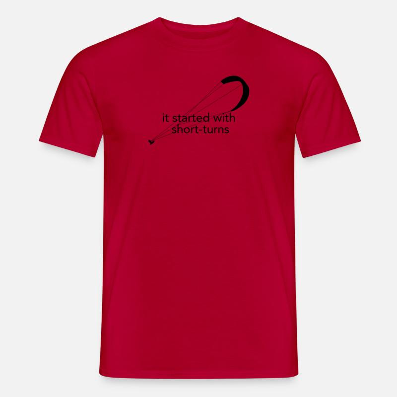 Kite Surfing Geschenkidee - Männer T-Shirt - Rot