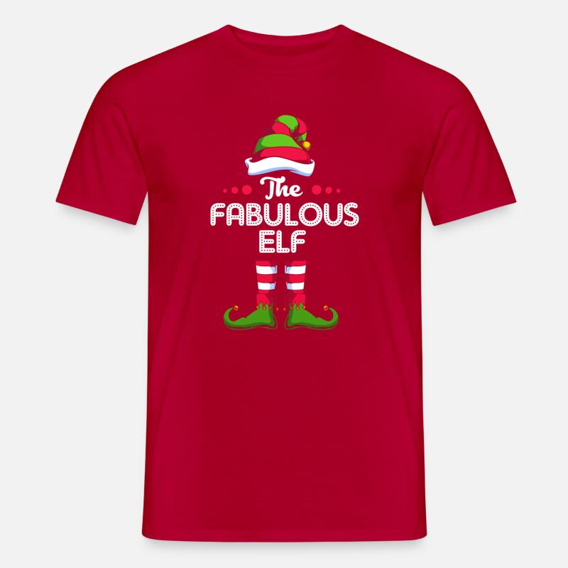 Elfe Elf Weihnachtsgeschenk - Männer T-Shirt - Rot
