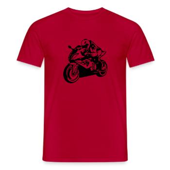 Superbike HP4 - Männer T-Shirt - Rot - Vorne - AI Model Male 178 dark (178cm)