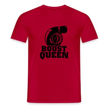 Boost Queen - Männer T-Shirt - Rot - Vorne - AI Model Male 178 dark (178cm)
