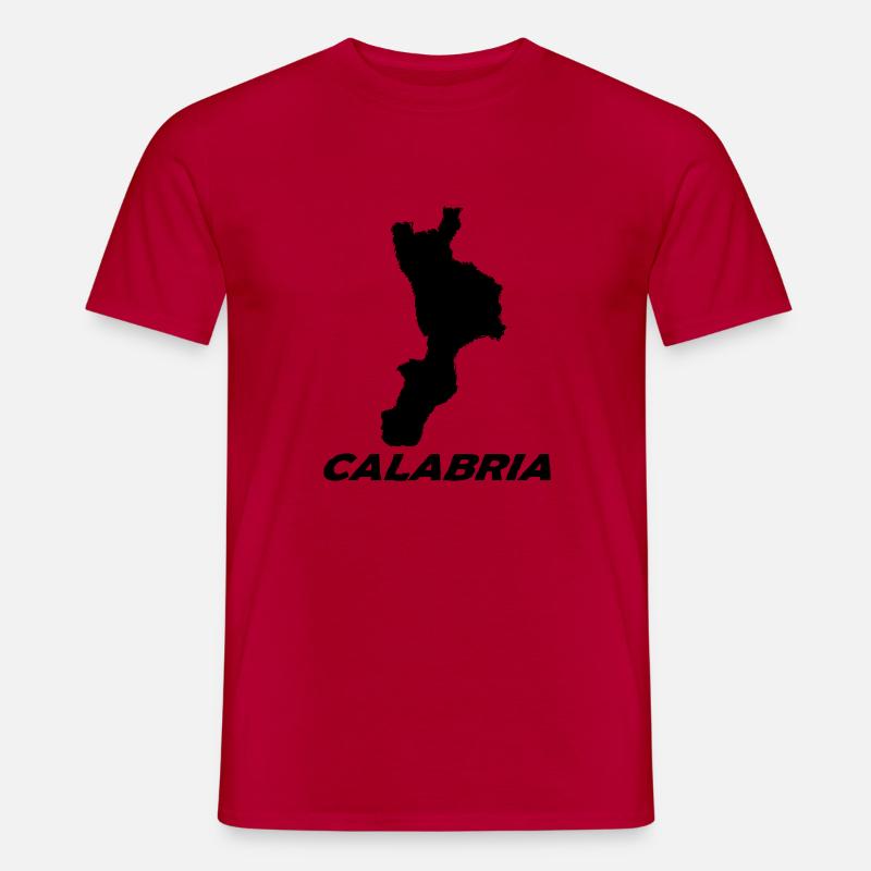 calabria - T-shirt uomo - rosso