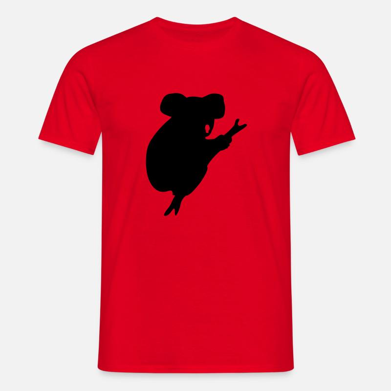 koala - Männer T-Shirt - Rot