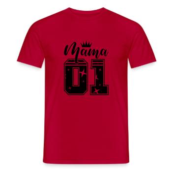 mama 01 krone - Männer T-Shirt - Rot - Vorne - AI Model Male 178 dark (178cm)