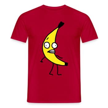 Lustig Banane Cool - Männer T-Shirt - Rot - Vorne - AI Model Male 178 dark (178cm)