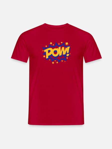 Pow (Explosion) - Men's T-Shirt - red