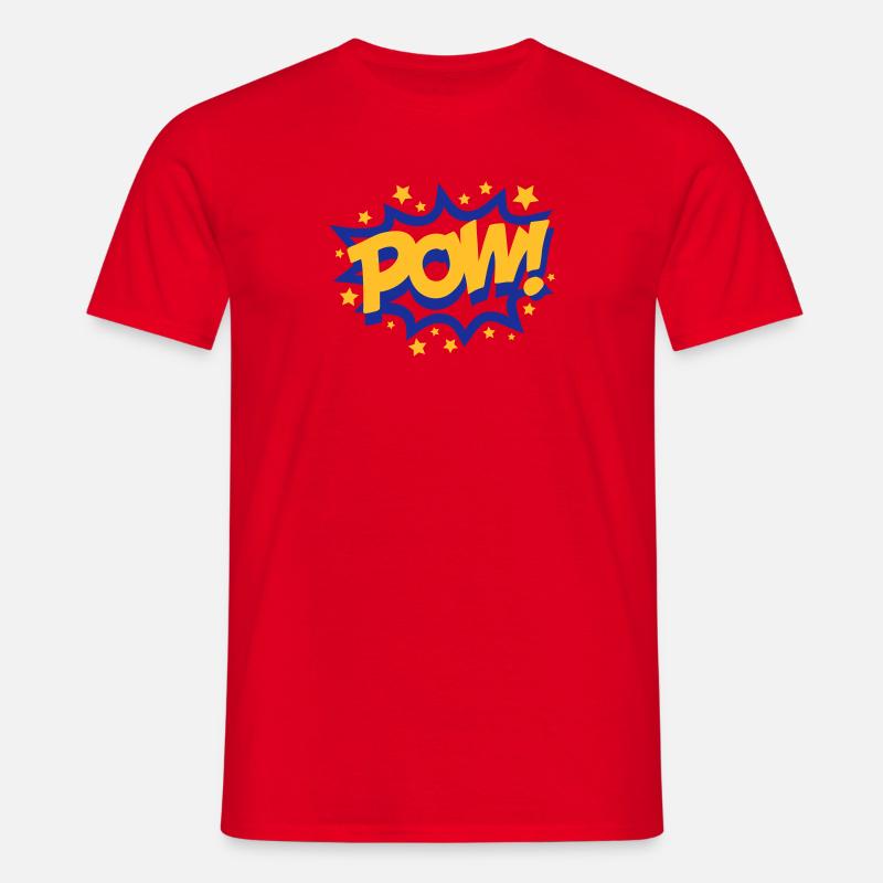 Pow (Explosion) - T-shirt Homme - rouge