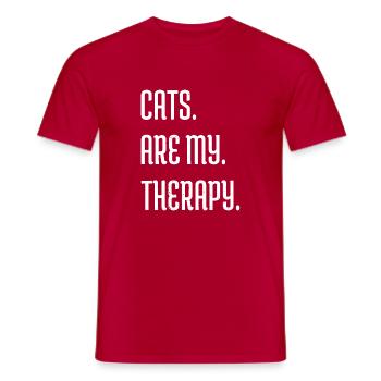 animaux drôles dictons pet cadeau idée géniale - T-shirt homme - rouge - Devant - AI Model Male 178 dark (178cm)