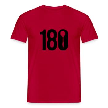 180 - Männer T-Shirt - Rot - Vorne - AI Model Male 178 dark (178cm)