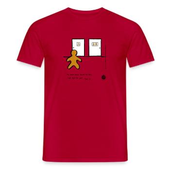 Fury G. Brave gingerbread, no one gets left behind - Men's T-Shirt - red - Front - AI Model Male 178 dark (178cm)