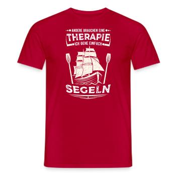 Ich muss einfach segeln gehen - Männer T-Shirt - Rot - Vorne - AI Model Male 178 dark (178cm)