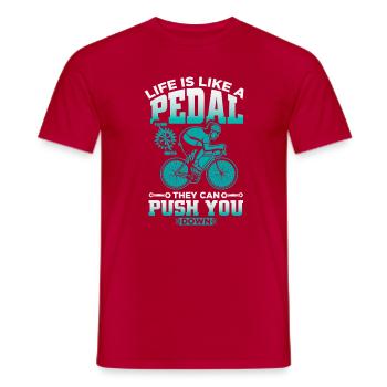 Vélo de route Cyclisme Vélo Cyclisme - T-shirt homme - rouge - Devant - AI Model Male 178 dark (178cm)