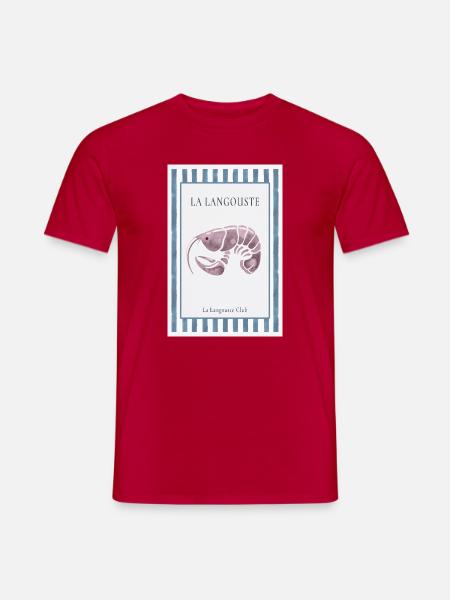 La Langouste Französisches Langusten Poster - Männer T-Shirt - Rot