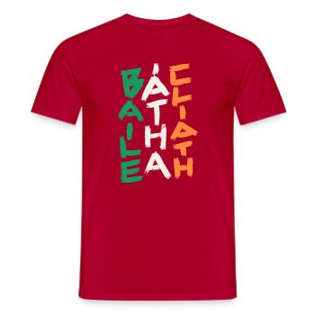 Dublin  - Baile Átha Cliath - Männer T-Shirt - Rot - Vorne - AI Model Male 178 dark (178cm)