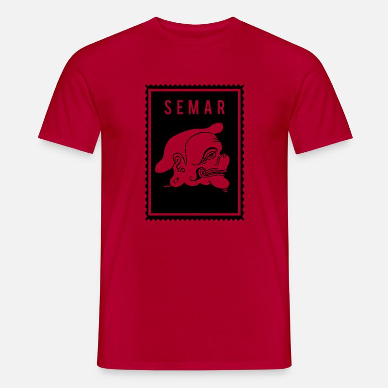 Semar - Wayang - Männer T-Shirt - Rot