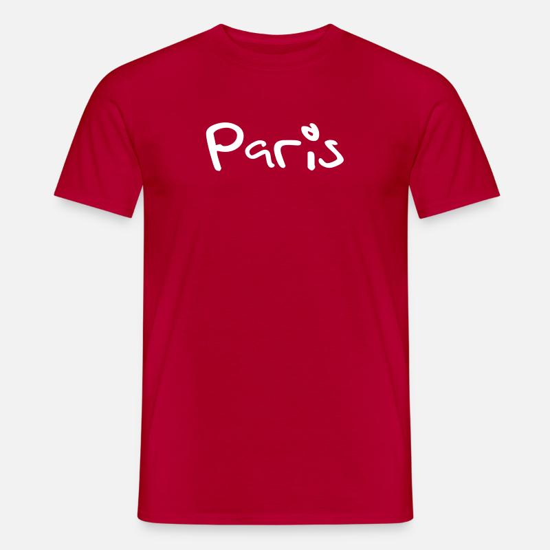 paris - Männer T-Shirt - Rot