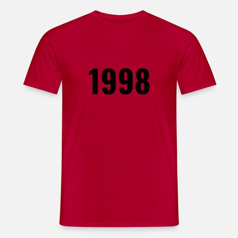 1998 - Männer T-Shirt - Rot