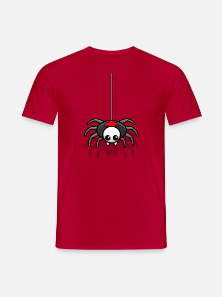 Araignée d'horreur horreur monstre - T-shirt homme - rouge
