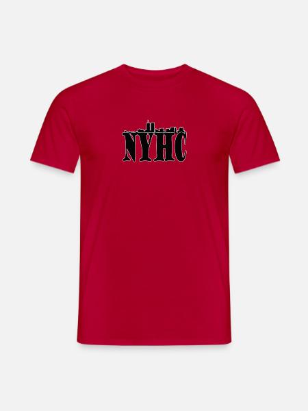 NYHC-Skyline old New York - Männer T-Shirt - Rot